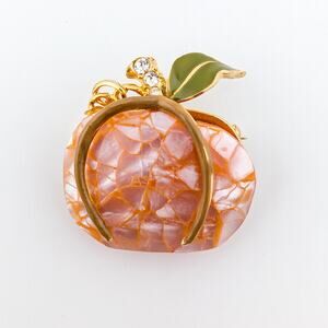Liz Claiborne Fall Pumpkin Brooch Pin